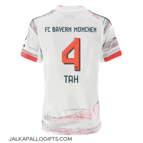 Bayern Munich Jonathan Tah #4 Vieraspaita Naiset 2025-26 Lyhythihainen